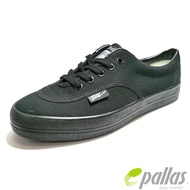 PALLAS JAZZ school black lace up unisex canvas shoes|kasut sekolah hitam PALLAS JAZZ