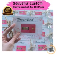 Souvenir Custom Wedding Ulang tahun(TAMBAHAN KEMASAN) Emas 24karat