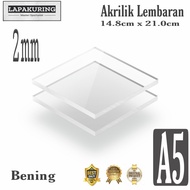 AKRILIK LEMBARAN / AKRILIK A5 2mm / ACRYLIC TRANSPARAN