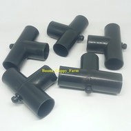 BLACK T-SHAPED AQUARIUM PIPE CONNECTOR BLACK T-SHAPED AQUARIUM PIPE CONNECTION/