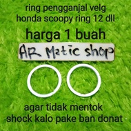 ring penganjal velg honda solusi untuk yg mau pake ban donat agar tidak mentok shockbreker scoopy r1