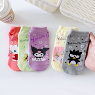 Cartoon Cartoon Socks Girls Candy Color Sanrio Cute Socks Cotton Socks