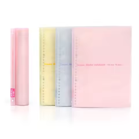 Japan Kokuyo B5 Loose-leaf Notebook Campus Light Color Translucent Cover (With 50 Sheet Grid Paper）
