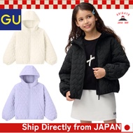 GU GIRLS Warm Padded Heart Quilted Blouson Jacket【Direct from Japan】