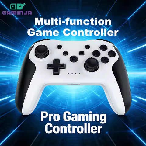 GAMINJA NS009S Wireless Controller Joystick For N-Switch PC PS3 TV Box With 6-Axis Dual Vibration Bl