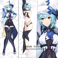 หมอนอิงยาวลายการ์ตูน Eula ของเกม Genshin Impact หมอนอิงขนาดเท่าตัว หมอนนอนสำหรับผู้ชายที่บ้าน อุปกรณ