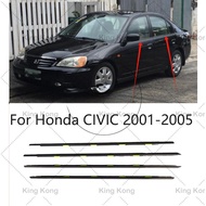 （1 SET）Outside Window Moulding Weatherstrip Seal Belt Weather Strip Plastic Trim for honda civic 200