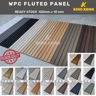 Fluted Wall Panel DIY WPC Wood Strips Design Fluted Wall Panel Dinding 防水格栅墙板 Wainscoting