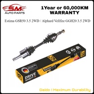 Gaido Drive Shaft - Toyota Estima GSR50 3.5 2WD / Alphard Vellfire GGH20 3.5 2WD ( Warranty 1Year or