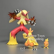 Bandai | 2-8cm Anime Pokemon Figure Blaziken Evolutionary Group Action Figures Pvc Collection Model 