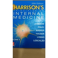 HARRISON'S PRINCIPLES OF INTERNAL MEDICINE BY JAMESON FAUCI KASPER HAUSER LONGO LOSCALZO VOL 1 &amp; 2