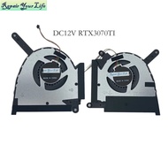 Laptop Cooling Fan For Asus TUF Gaming FX517ZR FX517ZM RTX 3060 RTX3070TI, 12V CPU GPU Cooler Fans 1