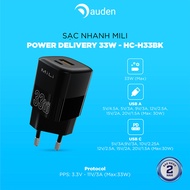 Sạc PD 33W GaN MiLi - HC-H33BK - Hàng chính hãng