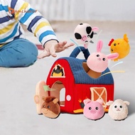 gamchiano Farm Animals Plush Stuffed Animals Sensory Toys Soft Plaything Plush Play Set Toys Baby fo