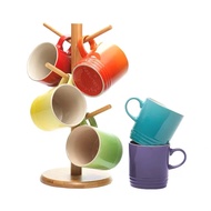 SG Stock Le Creuset France Stoneware Rainbow Cup 350ml Mug Tea Cup Coffee Cup Rainbow Color