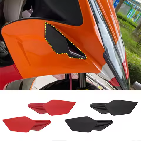 1Pair Motorcycle Aerodynamic Winglets Spoiler Wing Kit Adhesive for Yamaha Suzuki Kawasaki Honda H2/