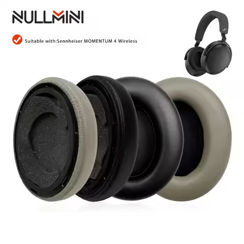 NullMini-Replacement Earpads for Sennheiser MOMENTUM 4 Wireless Headphones Ear Cushion, Earmuff Slee