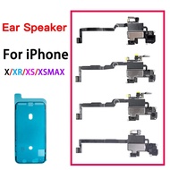 Ear Speaker and Face ID Sensor  Light Flex Cable For iPhone X XR XS Max With Screen Waterproof GlueA