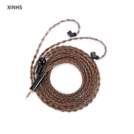 XINHS-66 8 แกนเงินชุบทองแดงสายอัพเกรดสายหูฟัง HiFI 2.5 / 3.5 / 4.4 มม. ปลั๊กกับ MMCX / 2PIN / QDC / 