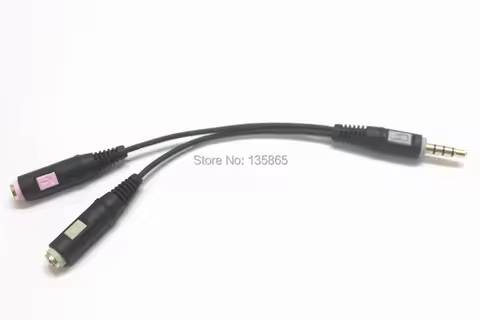 PCV 05 Combo Audio Adapter Stereo Jack Plug for Sennheiser PC 151 PC 310 PC 320 PC 330