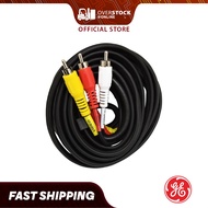 GE Audio & Video Cable 73216 with RCA Cable & Connects and Play for TV DVD VCR Receivers DVR (1.8m/6