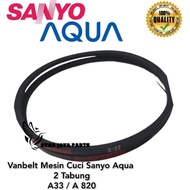 Vanbelt Mesin cuci Sanyo Aq 2 Tabung A33 / A 820E / V BBELT A33/A820E