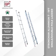 STRONGMAN ALUMINUM SINGLE/DOUBLE POLE LADDER HOME CONSTRUCTION USE LADDER 7FT -11FT l TANGGA l 梯子