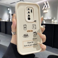 Case For Xiaomi Redmi 9 Prime 9i 9a 9t 9 Power 9c NFC 10 10C 13C 10A POCO C65 M2 C31 Cat Coffee