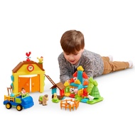 Battat- Bristle Blocks- STEM Interlocking Building Blocks- 67 pc Farm Playset- Developmental Toys fo