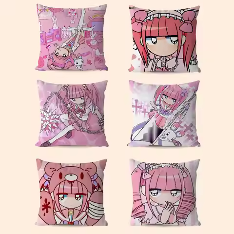 M-Menhera C-chan Pillow Case Pillowcase Ultra Soft Skin Friendly Fabric Cloud Like Comfort