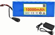 36V 10Ah High Capacity Ebike Battery,18650 Lithium Battery Pack,with T Plug + Charger,for 250W-500W Electric Bicycle Scooter