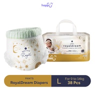 Hoppi Royal Dream Diaper Pant L (38 Packs)