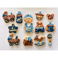 Baby shower / 4 months baby salivation (收涎日） ceremony icing sugar butter cookies