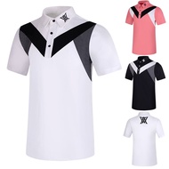 New golf men's short-sleeved T-shirt summer thin casual sports men's top GOLF clothing T-shirt Titleist Korean SMILE PEARLY GATES ◕