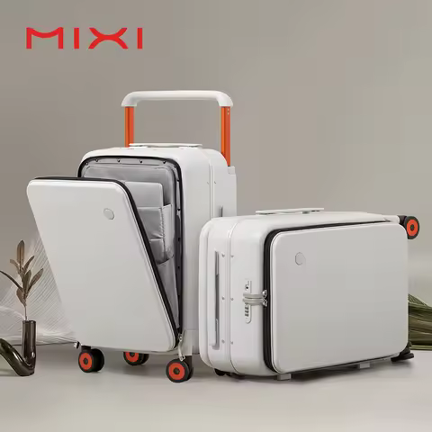 Mixi New Design Wide Handle Suitcase Men Carry-On Luggage Women Travel Trolley Case 20 Inch Cabin PC