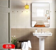 日本熱銷 - 無邊框浴室鏡-高清圓角斜邊70*90