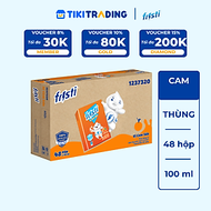 Thùng 48 hộp thức uống từ sữa chua lên men tự nhiên hiệu Fristi 100ml