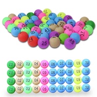 HWQM_ 50Pcs Number 1-200 Assorted Color Lucky Dip Gaming Lottery Ping Pong Balls