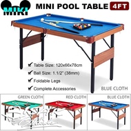 Diskon Miki 4-Ft Mini Pool Table Mainan Anak Meja Billiard Kecil Mdf