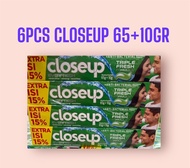 PAKET HEMAT 6 PCS PASTA GIGI ODOL CLOSEUP CLOSE UP 65 GR
