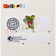 Uv print fog sticker gbrs group logo forward observation group