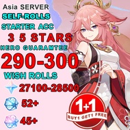 【Fast delivery +BUY ONE TAKE ONE】Genshin Impact  account /Wish /Starter  account /Asia/290rolls