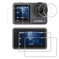 Tempered Glass Screen Protector for DJI Action 4 Lens Protection Protective Film for DJI Osmo Action