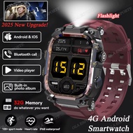 New Amoled Flashlight 4G Andriod Smart Watch 2025 APP Store GPS  Video Chat Rotation Camera 4G SIM C