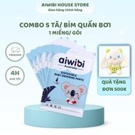 (COMBO 5) Premium AIWIBI diapers/swimming diapers 1 piece/pack