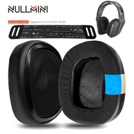 Nullmini Replacement Earpads for Logitech G335 G535 G733 Headphones Headband Cooling Gel Mesh White 