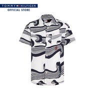 Tommy Hilfiger เสื้อเชิ้ตแขนสั้นผู้ชาย รุ่น MW0MW29859 DW5 - สีน้ำเงิน