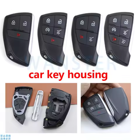 3 4 5 6BT Car Key Fob Shell Case Housing for Chevrolet GMC Tahoe Suburban 2021 2022 2023 for Buick E