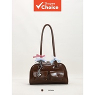 Korean Niche Y2K | Yunjin Xu Bowling Bag | Trendy Underarm Crossbody