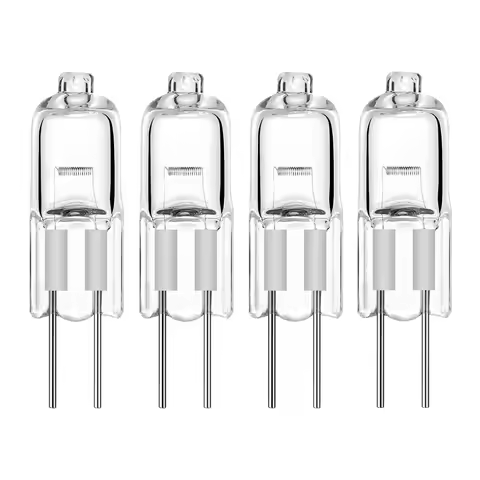 TSLEEN 10/20/40PCS Super Bright G4 Halogen Light Bulb 20W Halogen G4 DC12V 2800K Warm White Indoor C